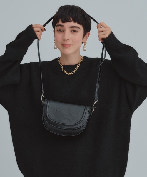 manana suerte（マニャーナスエルテ）の「2wayサドルショルダーbag（ショルダーバッグ・レディース・ブラック・FREE）」の6枚目の写真