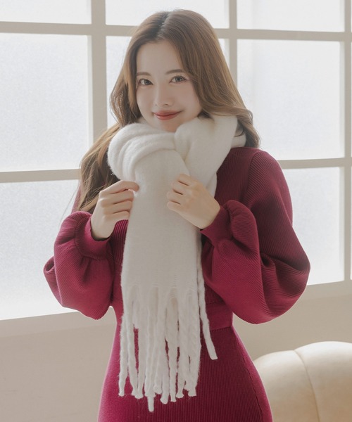 Julia Boutique（ジュリアブティック）の「ウエストマークリブニットマーメイドワンピース/23565（ワンピース・レディース・ブラック/アイボリー/オールドローズ系・ONE）」の13枚目の写真