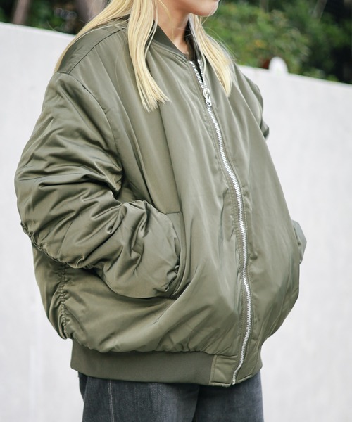 【セール】★オーバーサイズデザイン★ 中綿MA-1ジャケット（MA-1）｜sunny branch（サニーブランチ）