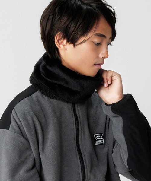 Right-on(ライトオン)の「ベーシックネックウォーマー(ネックウォーマー/スヌード・キッズ・ブラック/グレー・ONE SIZE)」の1枚目の写真
