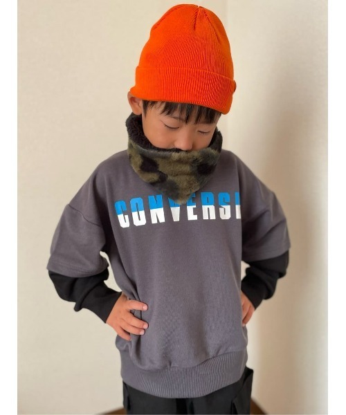 Right-on(ライトオン)の「ベーシックネックウォーマー(ネックウォーマー/スヌード・キッズ・ブラック/グレー・ONE SIZE)」の10枚目の写真