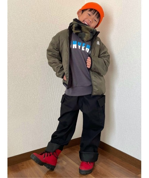Right-on(ライトオン)の「ベーシックネックウォーマー(ネックウォーマー/スヌード・キッズ・ブラック/グレー・ONE SIZE)」の11枚目の写真