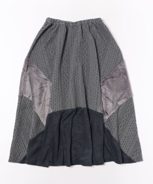 チャイハネ(チャイハネ)の「【チャイハネ】マロナパッチワークスカート(スカート・レディース・ベージュ/レッド/グリーン/ブラック/グレー/ダークグリーン・FREE)」の3枚目の写真