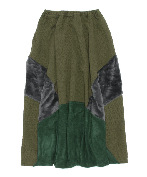 チャイハネ(チャイハネ)の「【チャイハネ】マロナパッチワークスカート(スカート・レディース・ベージュ/レッド/グリーン/ブラック/グレー/ダークグリーン・FREE)」の15枚目の写真