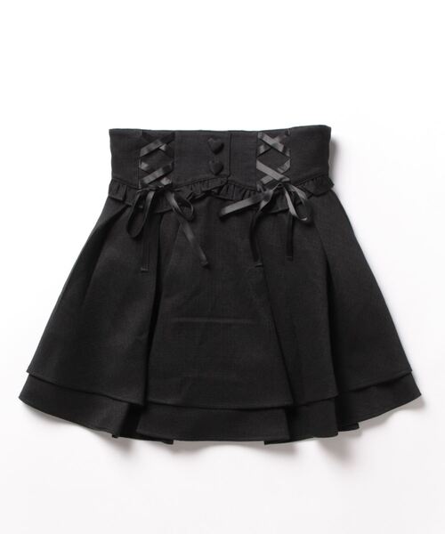 Ank Rouge(アンクルージュ)の「ヨークスピンドルスカパン(スカート・レディース・ブラック/ホワイト/ブルー/ピンク・M)」の18枚目の写真
