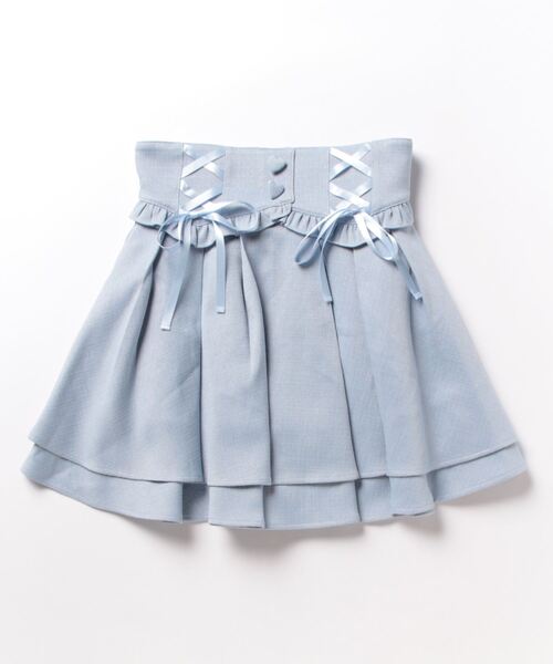 Ank Rouge(アンクルージュ)の「ヨークスピンドルスカパン(スカート・レディース・ブラック/ホワイト/ブルー/ピンク・M)」の17枚目の写真