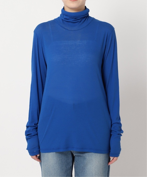 FRAMeWORK（フレームワーク）の「≪追加≫コットンフライスシアータートルネックT2（Tシャツ/カットソー・レディース・ブラック/ホワイト/ブルー・FREE）」の6枚目の写真