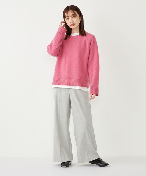 SHIPS Colors（シップス カラーズ）の「SHIPS Colors:〈洗濯機可能〉起毛TR マリン パンツ2◇（その他パンツ・レディース・ライトグレー/ネイビー/ナチュラル・SMALL/MEDIUM）」の20枚目の写真