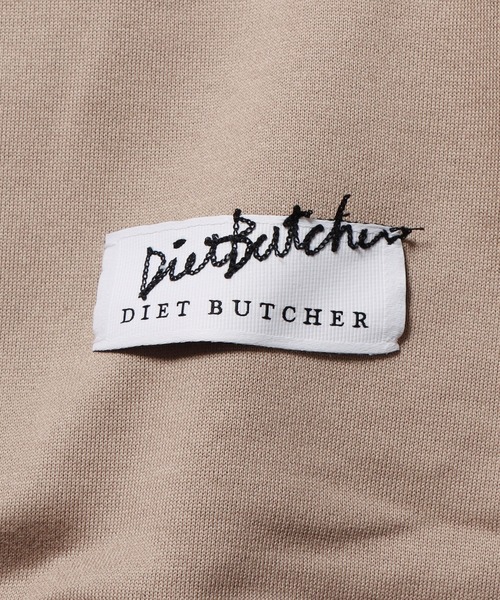 DIET BUTCHER（ダイエットブッチャー）の「DIET BUTCHER/ダイエットブッチャー Big&long sweatshirt スウェット（スウェット・メンズ・ブラウン/アッシュグレー・1/2/3）」の8枚目の写真