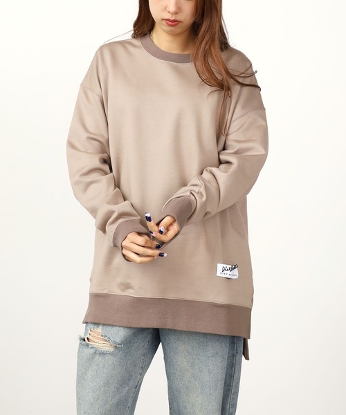 DIET BUTCHER（ダイエットブッチャー）の「DIET BUTCHER/ダイエットブッチャー Big&long sweatshirt スウェット（スウェット・メンズ・ブラウン/アッシュグレー・1/2/3）」の11枚目の写真