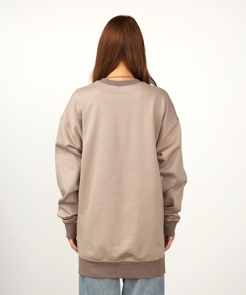 DIET BUTCHER（ダイエットブッチャー）の「DIET BUTCHER/ダイエットブッチャー Big&long sweatshirt スウェット（スウェット・メンズ・ブラウン/アッシュグレー・1/2/3）」の4枚目の写真