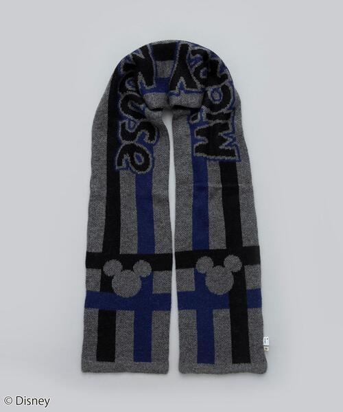 Disney（ディズニー）の「coen限定／ディズニーデザイン　ジャガードニットマフラー（グレー）（マフラー・メンズ・グレー・FREE）」の7枚目の写真