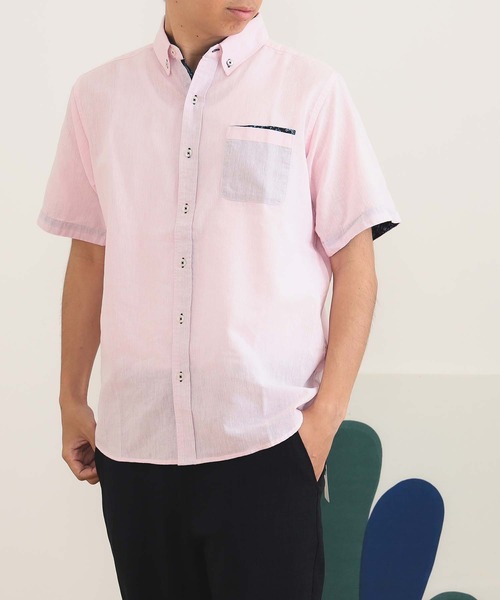 【通気性】BEAMS HEART / クールタッチ ショートスリーブ シャツ（シャツ/ブラウス）｜BEAMS HEART（ビームスハート）