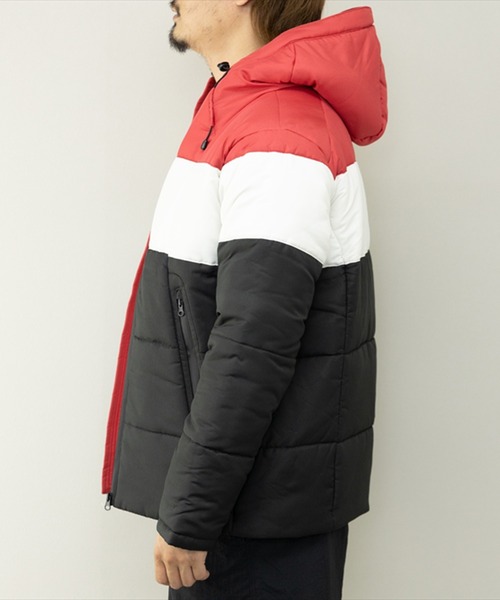 STYLEBLOCK（スタイルブロック）の「デュスポ中綿トリコロールブルゾン（ダウンジャケット/コート・メンズ・レッド系その他/レッド系その他2/ブルー・M/L/LL）」の10枚目の写真