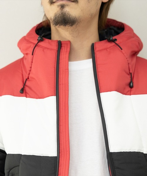 デュスポ中綿トリコロールブルゾン（ダウンジャケット/コート