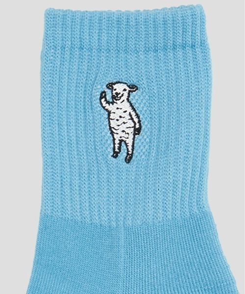 Design Tshirts Store graniph（デザイン　ティーシャツ　ストア　グラニフ）の「FRUIT OF THE LOOM× graniph ラムチョップ Q（ソックス/靴下・メンズ・マルチ・25cm～27cm）」の4枚目の写真