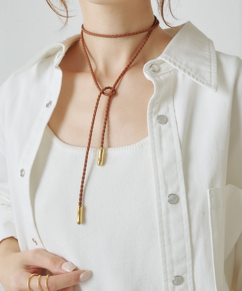 PAPILLONNER（パピヨネ）の「メッシュコードラリエッタ（ネックレス・レディース・ゴールド/シルバー・FREE）」の9枚目の写真