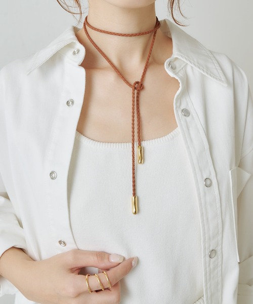 PAPILLONNER（パピヨネ）の「メッシュコードラリエッタ（ネックレス・レディース・ゴールド/シルバー・FREE）」の8枚目の写真