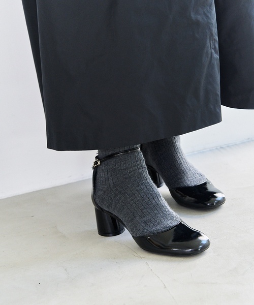 LE TALON（ルタロン）の「5cmアンクルセパレートパンプス（パンプス・レディース・キャメル/サックスブルー/ブラックミックス・23cm/24.5cm/22.5cm/22cm/25cm/23.5cm/24cm）」の2枚目の写真