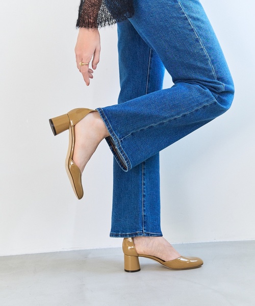 LE TALON（ルタロン）の「5cmアンクルセパレートパンプス（パンプス・レディース・キャメル/サックスブルー/ブラックミックス・23cm/24.5cm/22.5cm/22cm/25cm/23.5cm/24cm）」の21枚目の写真