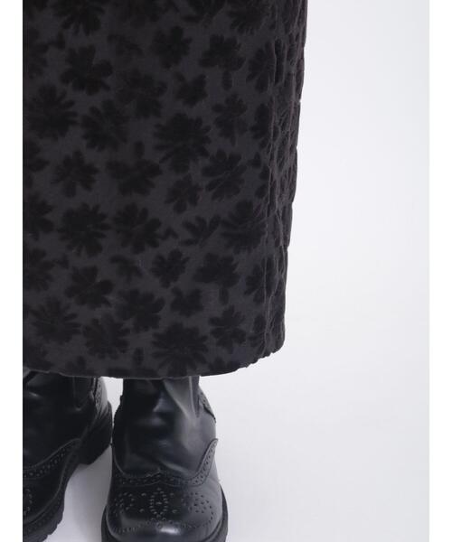 Samansa Mos2(サマンサ モスモス)の「花柄ベロアナロースカート(スカート・レディース・ブラック/オフホワイト・F)」の21枚目の写真