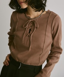 Aunt Marie's | 2WAYレースアップトップス/カットソー(Tシャツ/カットソー)