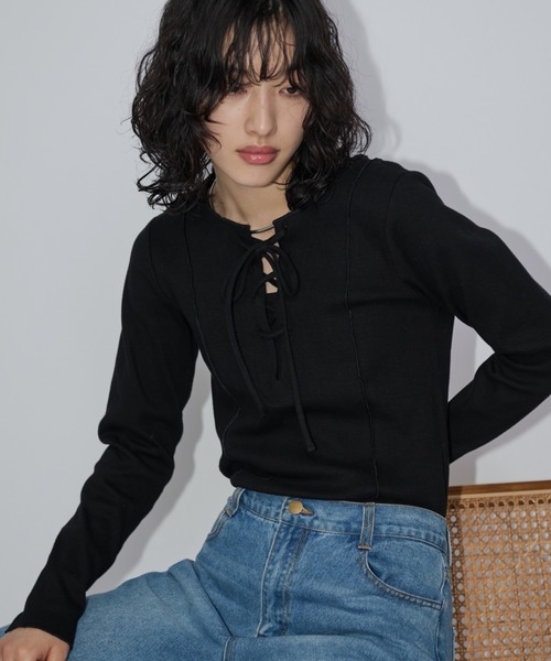 Aunt Marie's（アントマリーズ）の「2WAYレースアップトップス