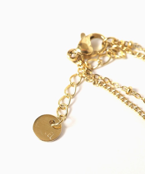 ROOPTOKYO（ループトウキョウ）の「2連 スクエアチャームブレスレット（ブレスレット・レディース・ゴールド/シルバー・FREE）」の7枚目の写真