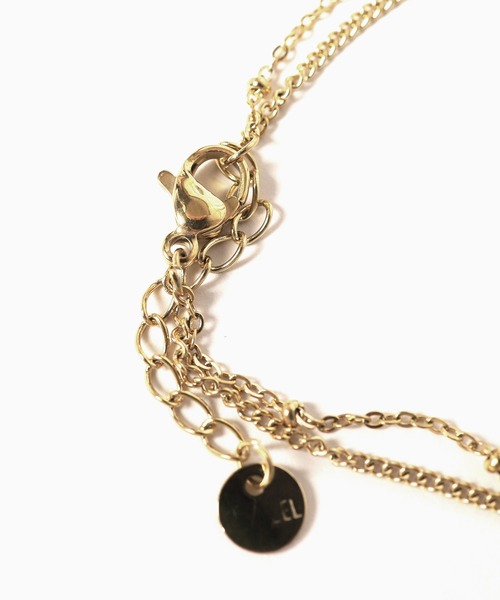 ROOPTOKYO（ループトウキョウ）の「2連 スクエアチャームブレスレット（ブレスレット・レディース・ゴールド/シルバー・FREE）」の3枚目の写真