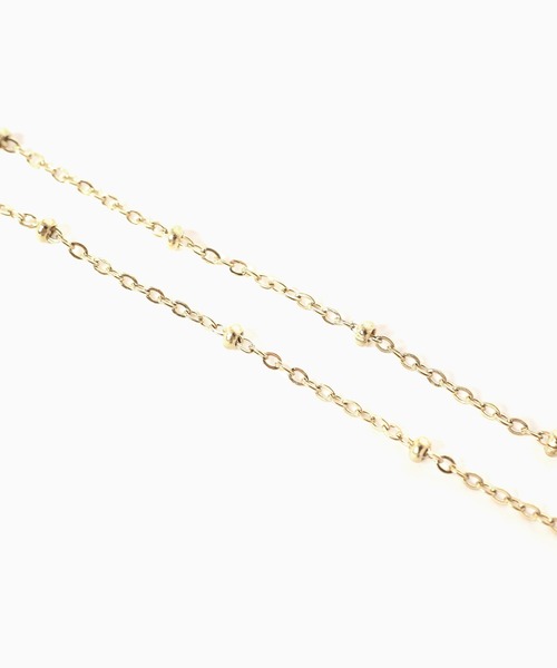 ROOPTOKYO（ループトウキョウ）の「2連 スクエアチャームブレスレット（ブレスレット・レディース・ゴールド/シルバー・FREE）」の4枚目の写真