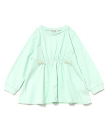 SHOO・LA・RUE | 【110-140cm】GIRLギャザー使いロンT(Tシャツ/カットソー)