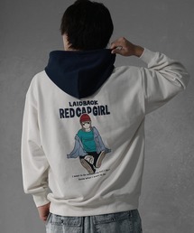 MinoriTY | 【MinoriTY select】”RED CAP GIRL” ガールプリントパーカー オーバーサイズ プルオーバー ルーズフィット ビッグシルエット メンズ 秋服(パーカー)