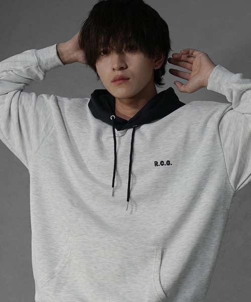 MinoriTY(マイノリティ)の「【MinoriTY select】”RED CAP GIRL” ガールプリントパーカー オーバーサイズ プルオーバー ルーズフィット ビッグシルエット メンズ 秋服(パーカー・メンズ・グレー/アッシュグレー/ネイビー/アイボリー・L/M)」の10枚目の写真