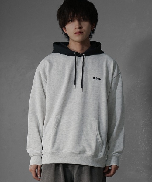 MinoriTY(マイノリティ)の「【MinoriTY select】”RED CAP GIRL” ガールプリントパーカー オーバーサイズ プルオーバー ルーズフィット ビッグシルエット メンズ 秋服(パーカー・メンズ・グレー/アッシュグレー/ネイビー/アイボリー・L/M)」の11枚目の写真