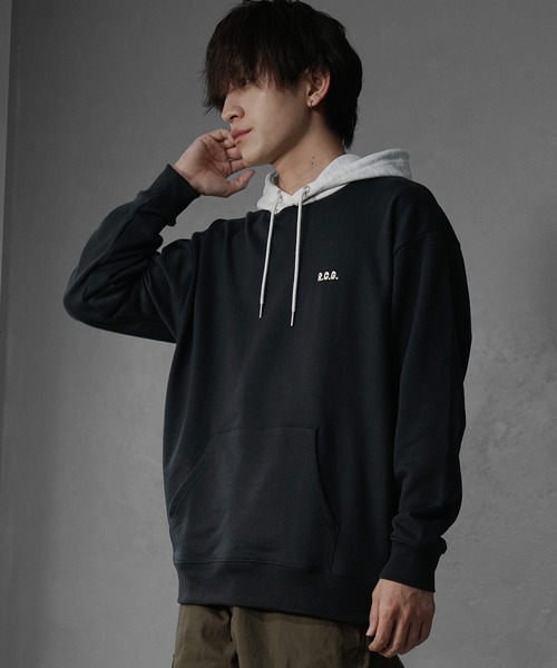 MinoriTY(マイノリティ)の「【MinoriTY select】”RED CAP GIRL” ガールプリントパーカー オーバーサイズ プルオーバー ルーズフィット ビッグシルエット メンズ 秋服(パーカー・メンズ・グレー/アッシュグレー/ネイビー/アイボリー・L/M)」の14枚目の写真