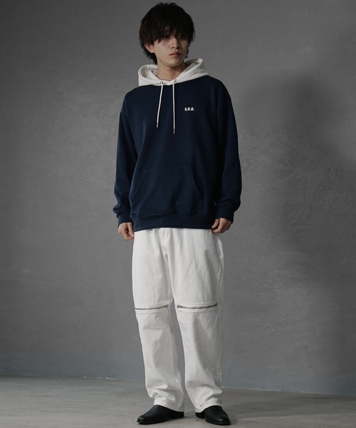 MinoriTY(マイノリティ)の「【MinoriTY select】”RED CAP GIRL” ガールプリントパーカー オーバーサイズ プルオーバー ルーズフィット ビッグシルエット メンズ 秋服(パーカー・メンズ・グレー/アッシュグレー/ネイビー/アイボリー・L/M)」の21枚目の写真