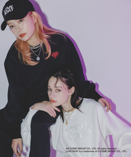 VIS（ビス）の「【LOVE BOAT VIS別注】ロゴスウェットプルオーバー【洗える】（スウェット・レディース・オフホワイト/ブラック系その他/ホワイト系その他4/ブラック系その他2・FREE）」の18枚目の写真