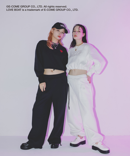 VIS（ビス）の「【LOVE BOAT VIS別注】ロゴスウェットプルオーバー【洗える】（スウェット・レディース・オフホワイト/ブラック系その他/ホワイト系その他4/ブラック系その他2・FREE）」の15枚目の写真