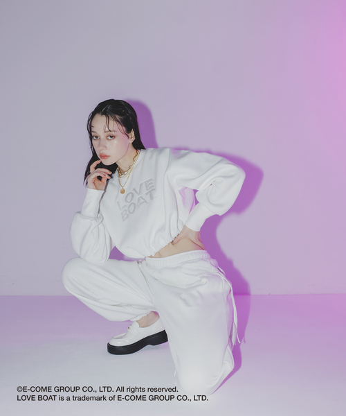 VIS（ビス）の「【LOVE BOAT VIS別注】ロゴスウェットプルオーバー【洗える】（スウェット・レディース・オフホワイト/ブラック系その他/ホワイト系その他4/ブラック系その他2・FREE）」の8枚目の写真