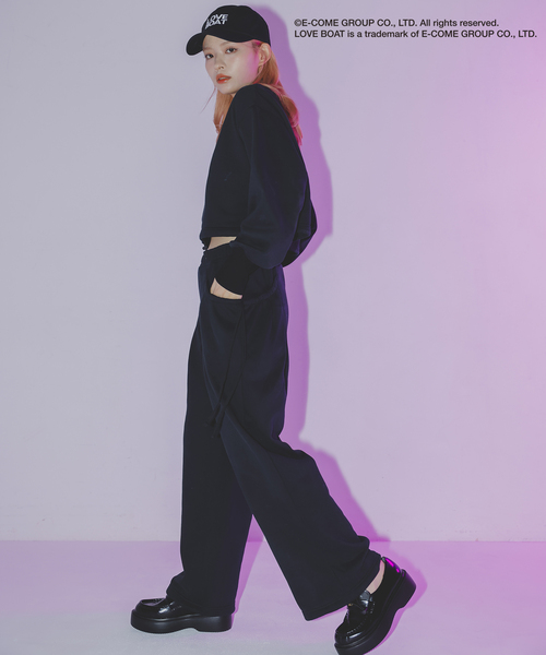 VIS（ビス）の「【LOVE BOAT VIS別注】ロゴスウェットプルオーバー【洗える】（スウェット・レディース・オフホワイト/ブラック系その他/ホワイト系その他4/ブラック系その他2・FREE）」の5枚目の写真