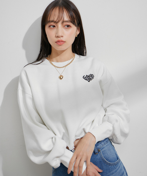 VIS（ビス）の「【LOVE BOAT VIS別注】ロゴスウェットプルオーバー【洗える】（スウェット・レディース・オフホワイト/ブラック系その他/ホワイト系その他4/ブラック系その他2・FREE）」の20枚目の写真