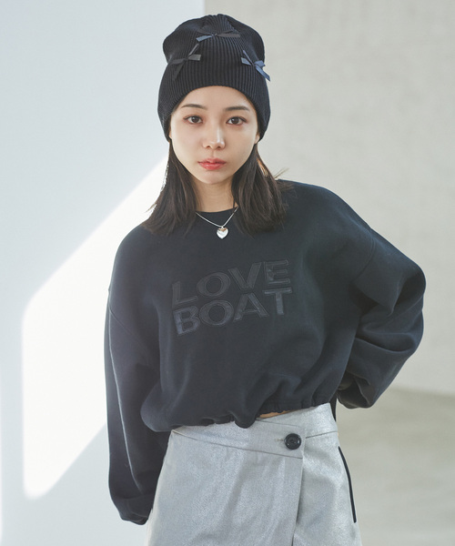 VIS（ビス）の「【LOVE BOAT VIS別注】ロゴスウェットプルオーバー【洗える】（スウェット・レディース・オフホワイト/ブラック系その他/ホワイト系その他4/ブラック系その他2・FREE）」の7枚目の写真