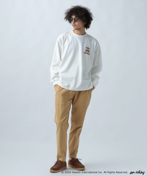 BAYFLOW(ベイフロー)の「【SpongeBob(スポンジ・ボブ)×BAYFLOW】長袖Tシャツ(Tシャツ/カットソー・メンズ・ブラック/オフホワイト/グリーン・FREE)」の9枚目の写真