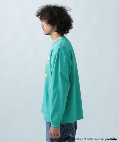 BAYFLOW(ベイフロー)の「【SpongeBob(スポンジ・ボブ)×BAYFLOW】長袖Tシャツ(Tシャツ/カットソー・メンズ・ブラック/オフホワイト/グリーン・FREE)」の15枚目の写真