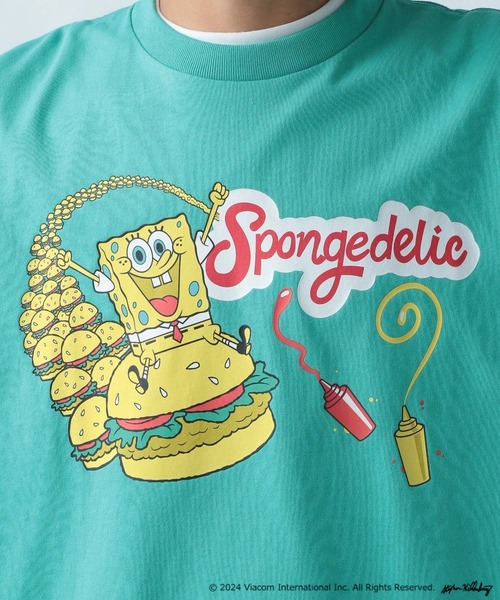 BAYFLOW(ベイフロー)の「【SpongeBob(スポンジ・ボブ)×BAYFLOW】長袖Tシャツ(Tシャツ/カットソー・メンズ・ブラック/オフホワイト/グリーン・FREE)」の16枚目の写真