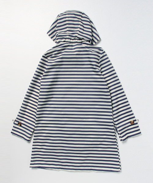 BEAMS LIGHTS Women's(ビームスライツ ウィメンズ)の「BEAMS LIGHTS / ボーダーレインコート(その他アウター・レディース・ネイビー・ONE SIZE)」の4枚目の写真