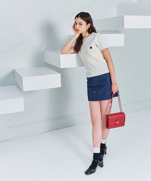 MARY QUANT（マリークワント）の「フラップウェーブキルト ショルダー（ショルダーバッグ・レディース・ボルドー/ブラック/シルバー・FREE）」の19枚目の写真