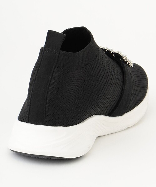 Feroux（フェルゥ）の「ビジュー付きニット スニーカー（スニーカー・レディース・ブラック系/ホワイト系・LARGE/MEDIUM）」の14枚目の写真