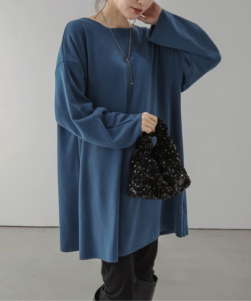 Jurgen lehl リネンブレンド チュニック ブラック オーバーサイズ Jurgen lehl リネンブレンド チュニック ブラック オーバーサイズ