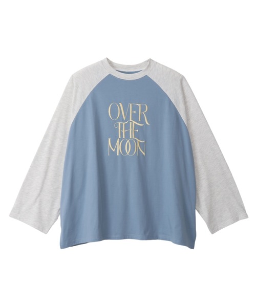Ada.(エイダ)の「ロゴ 刺繍 ラグラン ビッグ ロンT(Tシャツ/カットソー・レディース・ネイビー/ホワイト/ブルー/アイボリー・FREE)」の8枚目の写真